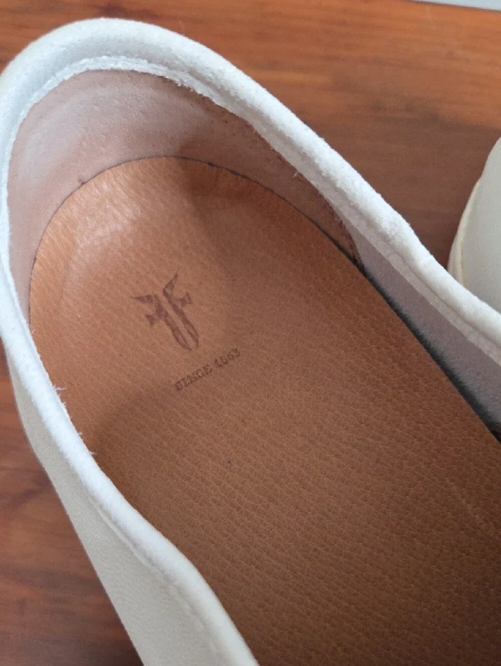 Frye Women's White Slip-On Casual Loafers